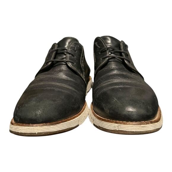 Johnston & Murphy Men’s Martell Brogue Dress Shoes Black Sheepskin Wingtip 9 M main image 4
